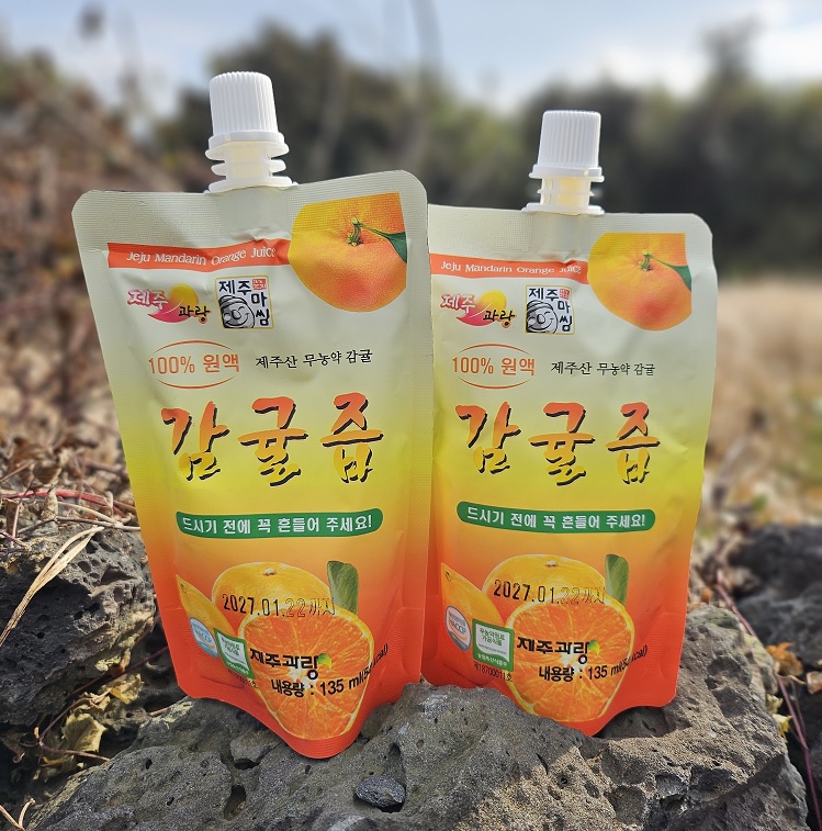 제주 100% 무농약 감귤즙 135ml
